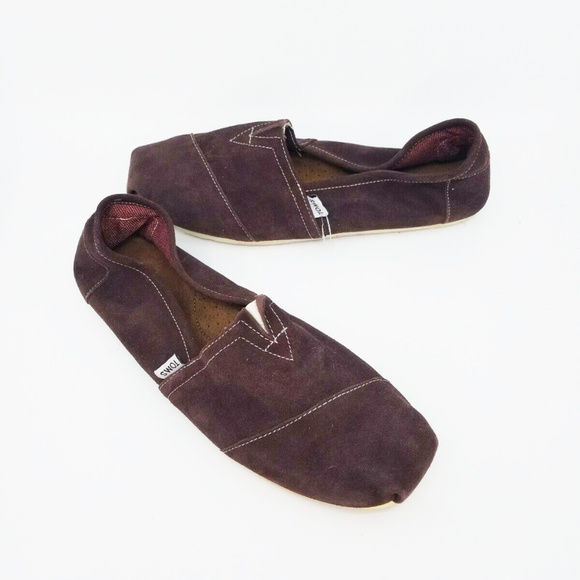 Toms Other - Toms Alpargata Classic Suede Brown Slip On